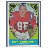 1967 Topps #13 Nick Buoniconti Boston Patriots