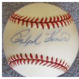 Ralph Kiner Signed ONL Baseball Pirates Indians