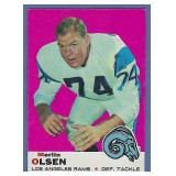 1969 Topps #34 Merlin Olsen Los Angeles Rams