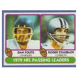 High Grade 1980 Topps #331 Passing Ldrs Staubach