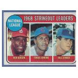 1969 Topps #12 K Ldrs Bob Gibson Fergie Jenkins