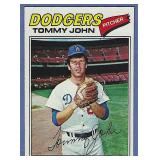 Sharp 1977 Topps #128 Tommy John LA Dodgers