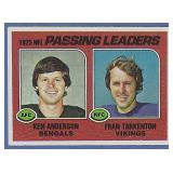 1976 Topps #201 Passing Leaders Fran Tarkenton