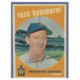 High Grade 1959 Topps #191 Russ Kemmerer Senators