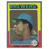 1975 Topps #660 Hank Aaron Milwaukee Brewers