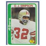 1978 Topps #400 OJ Simpson San Francisco 49ers