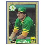 High Grade 1987 Topps #620 Jose Canseco Oakland As