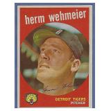 High Grade 1959 Topps #421 Herm Wehmeier Tigers