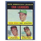 1971 Topps #67 ERA Leaders Jim Palmer