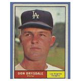 1961 Topps #260 Don Drysdale Los Angeles Dodgers
