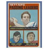 High Grade 1972 Topps #4 Passing Ldrs Staubach