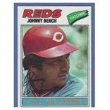 Sharp 1977 Topps #70 Johnny Bench Cincinnati Reds