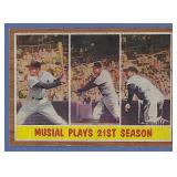 1962 Topps #317 Stan Musial Plays 21st Season