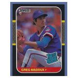 High Grade 1987 Donruss #36 Greg Maddux RC Cubs