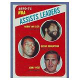 Sharp 1971-72 Topps #143 Assist Ldrs Oscar J. West