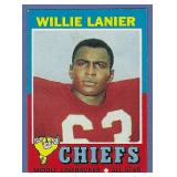 1971 Topps 114 Willie Lanier RC Kansas City Chiefs