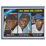 1966 Topps 217 HR Ldrs Willie Mays Willie McCovey
