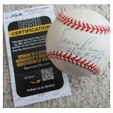 Ernie Banks Signed ONL Baseball JSA Authentic Cubs