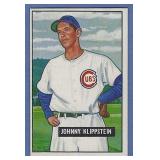 Sharp 1951 Bowman #248 Johnny Klippstein Cubs
