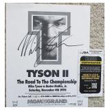 Mike Tyson Signed 1995 Fight Promo Flyer JSA Auth