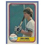 1981 Fleer #418 Danny Ainge RC Toronto Blue Jays