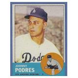 1963 Topps #150 Johnny Podres Los Angeles Dodgers