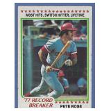 1978 Topps #5 Pete Rose RB Cincinnati Reds