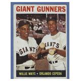 1964 Topps #306 Willie Mays Orlando Cepeda Gunners