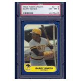 1986 Fleer Update #U-14 Barry Bonds RC PSA 8 NM-MT