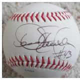 Dennis Eckersley Signed Chief Wahoo Logo Baseball