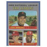 1970 Topps #67 ERA Ldrs Marichal Gibson Carlton
