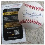 Rocky Colavito Signed OML Baseball JSA Indians