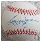 Reggie Jackson Signed OAL Baseball Yankees A's