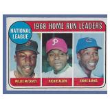 1969 Topps #6 HR Ldrs McCovey Ernie Banks