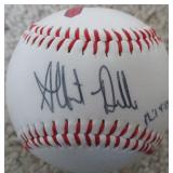 Albert Belle Signed Chief Wahoo Logo Baseball