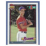 1991 Topps #33 Chipper Jones RC Atlanta Braves