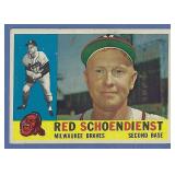 1960 Topps #335 Red Schoendienst Milwaukee Braves