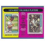 1975 Topps #212 Jeff Burroughs Garvey 1974 MVPs