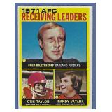 1972 Topps #5 Receiving Leaders Biletnikoff Taylor