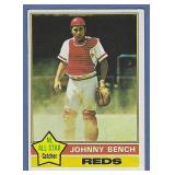 1976 Topps #300 Johnny Bench Cincinnati Reds