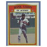 Nice 1972 Topps #300 Hank Aaron IA Atlanta Braves