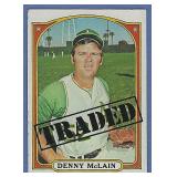 1972 Topps High #753 Denny McClain Traded A's