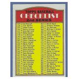 Sharp 1972 Topps #103 2nd Checklist UNCHECKED