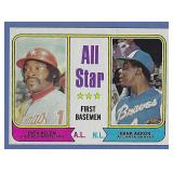 Sharp 1974 Topps #332 Hank Aaron AS 1st Basemen
