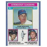 Sharp 1976 Topps #203 Strikeout Leaders Tom Seaver