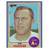 1968 Topps #385 Jim Catfish Hunter Oakland A's