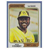 1974 Topps #125 Nate Colbert WASHINGTON Error Card