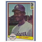 1982 Donruss #410 Dave Stewart RC LA Dodgers