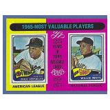 1975 Topps #203 Willie Mays Versalles 1965 MVPs