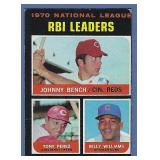 1971 Topps #64 RBI Ldrs Johnny Bench Tony Perez